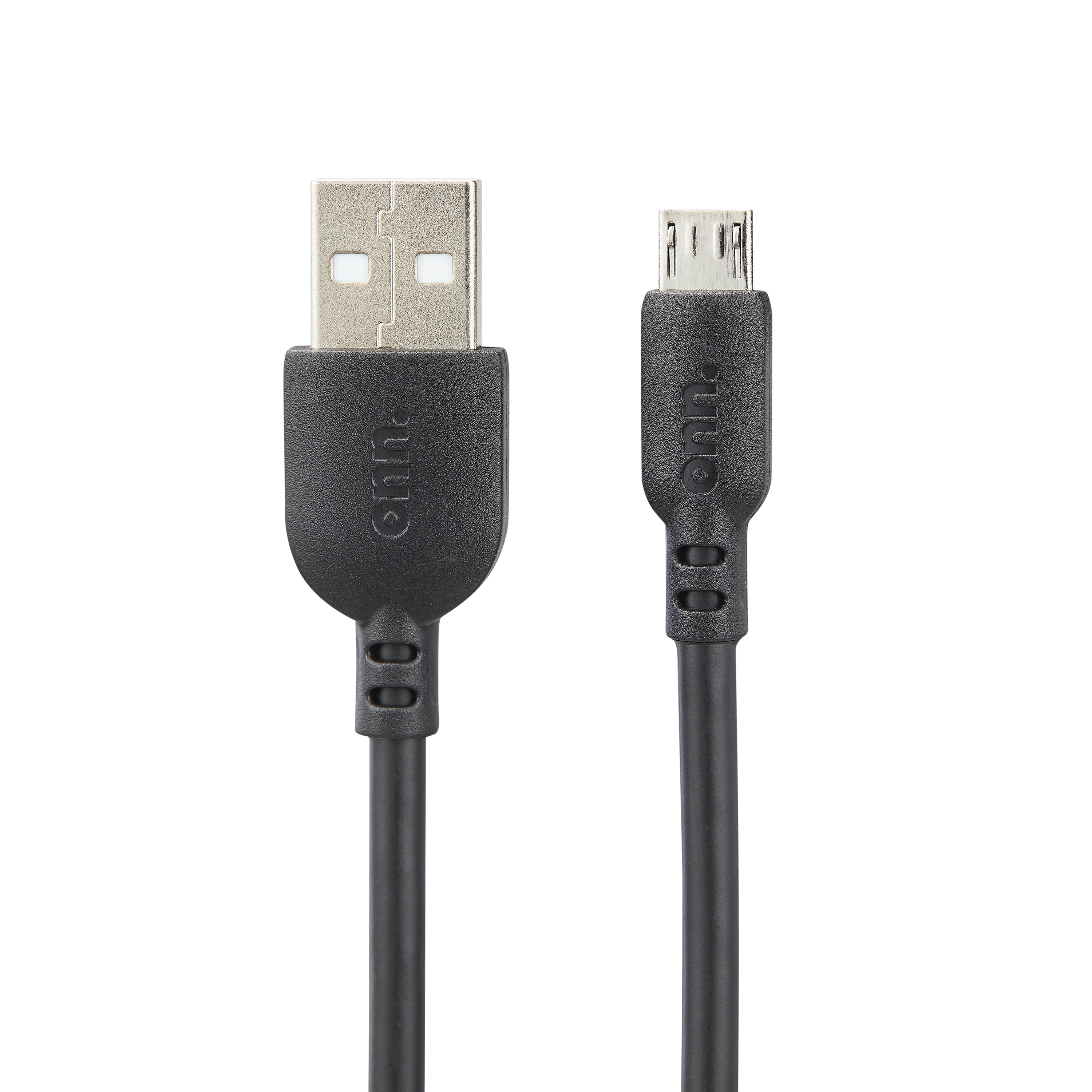 onn. MicroUSB to USB Cable, 3 ft, Black