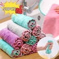 thumbnail image 1 of 50/30/10/5pcs Microfiber Towel Absorbent Kitchen Cleaning Cloth Non-stick Oil Dish Towel Rags Napkins Tableware Household TowelRandom Color20PCS He Qiyong unisex, 1 of 1