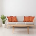 thumbnail image 4 of Ambesonne Rustic Throw Pillow Cover 4 Pack, Wood Timber Floor Orange, 16", Orange Marigold, 4 of 7