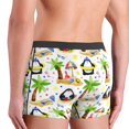 thumbnail image 4 of Mens Underwear Boxer Briefs - Penguins On The Beach Comfort Breathable men's boxer briefs with Flex Waistband, 4 of 7