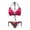 Hawaiian Hibiscus Tropical Flower, variant on Balconette Bikini for Women V Neck Lace Up Low Waist Soft Quick Dry Hibiscus Hawaiian Tropical Leaf Two Piece Swimsuit Bathing Suits Bikini Swimsuits