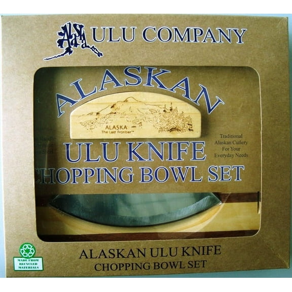 Alaska Ulu/block/bowl Combo