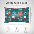 thumbnail image 6 of JUNZAN Medical Elements Silk Pillowcase for Hair and Skin,Cooling Sleep Both Sides Silk Satin Pillow Covers with Zipper for Women Men, 6 of 8