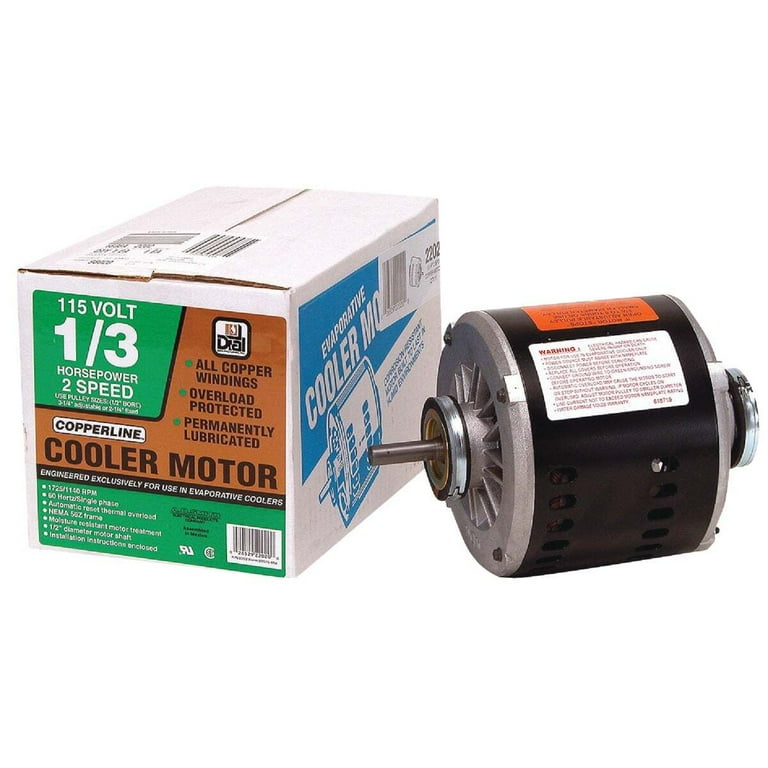 Dial 2 Speed Evaporative Cooler Motor Kit, 1/3 HP