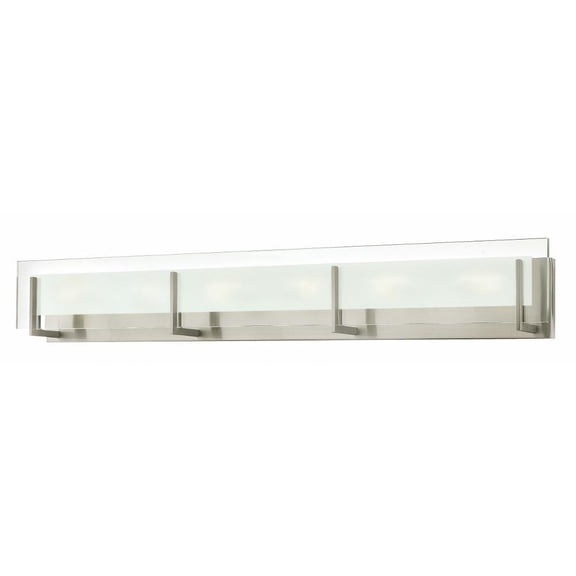6 Light Bathroom Vanity in Modern Style 37.5 inches Wide By 5.75 inches High-Brushed Nickel Finish Bailey Street Home 81-Bel-1914612