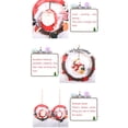 thumbnail image 3 of Bewildely Colgante de Navidad resina muñeco de nieve de Navidad arreglo circular colgador de puerta fiesta pared del hogar ventana decoraciones Kits de decoración para fiestas viejo se fue Bewildely HA069821-01, 3 of 6