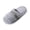 12#Gray, variant on Ladies Single Strap Faux Fur Slide Slippers Decorative Buckle Soft Fluffy Winter Bedroom Slides