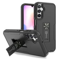 CoverON For Samsung Galaxy A24 Case, Military Grade Heavy Duty Full Body Phone Kickstand Cover, Black