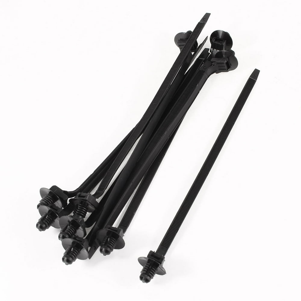 Unique Bargains 183mm x 5mm Adjustable Black Nylon Fir Tree Mount