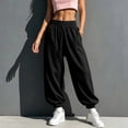 thumbnail image 6 of MYAOYINo Boundaries Womens Pants Baggy Sweatpants Drawstring Joggers Loose Fit Casual, 6 of 8