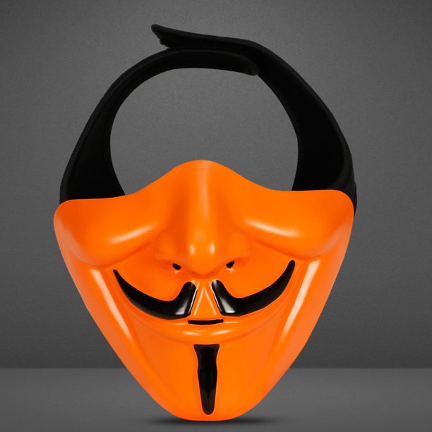 Accesorios de máscara de media cara V Halloween Half Marks Halloween Party Cosplay Props JShteea El nuevo