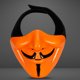 thumbnail image 1 of Accesorios de máscara de media cara V Halloween Half Marks Halloween Party Cosplay Props JShteea El nuevo, 1 of 9