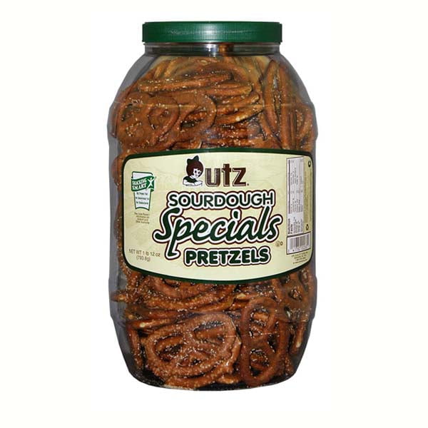 Utz Sourdough Specials Pretzels 28 oz Plastic Jars Single Pack