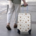 thumbnail image 3 of White Highland Cow Flower Pattern Luggage Cover Fashion Suitcase Cover Baggage Covers Fit 25-28 Inch Luggage (Go Travel), 3 of 5