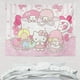 thumbnail image 2 of Decoración de pared Kawaii Sanrios Kitty Kuromi My Melody Cinnamoroll dibujos animados lindo fondo de habitación póster de tela pared regalo para niña, 2 of 3