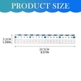 thumbnail image 2 of Tape Measure Metric Straight Ruler 20cm Metric Clear Measuring Tool Checkered Design With Wavy Line, 2 of 8