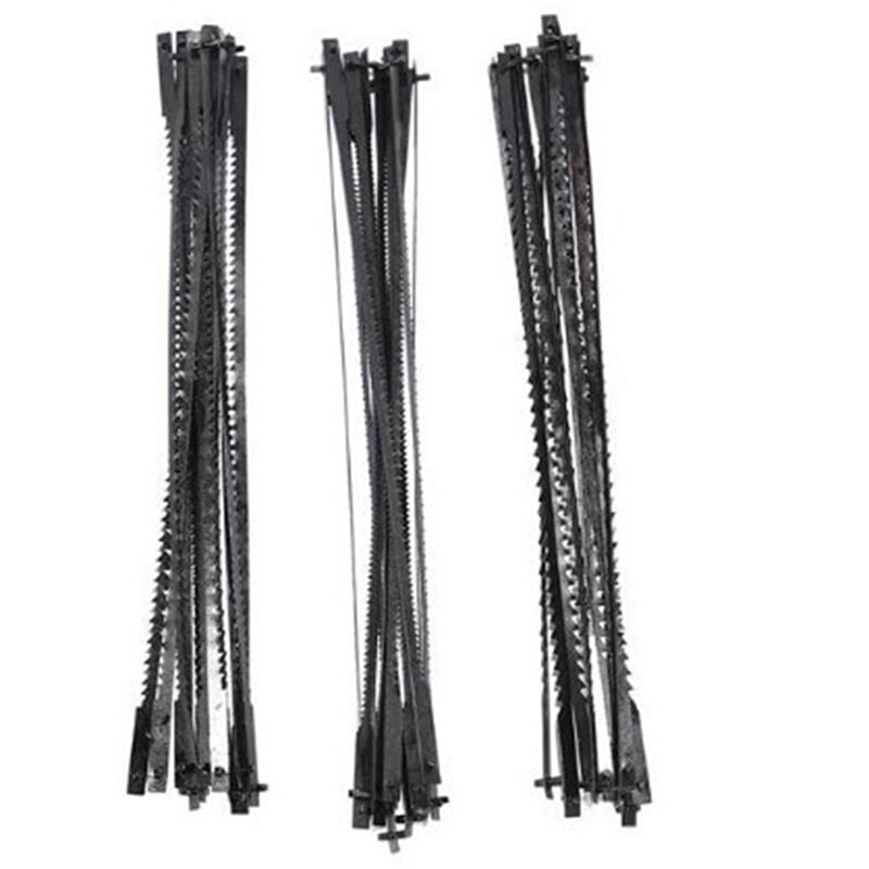 288Pcs Scroll Saw Blades 127mm Carbon Steel Fretsaw Blades with Pin 15/18/24 Teeth Standard Fine Cut Saw Blades