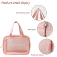 thumbnail image 4 of Bolsa de lavado impermeable para viajes, bolsa de almacenamiento portátil de PVC para separación de ropa seca y húmeda, bolsa de cosméticos impermeable, 4 of 4