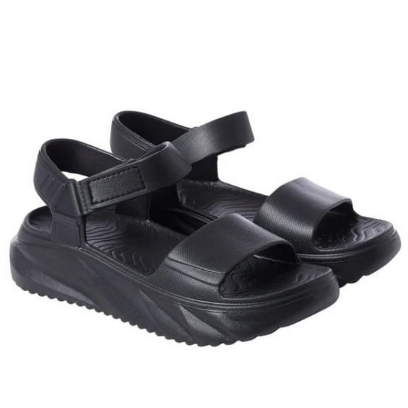 32 Degrees Women's Cushion Strap Sandal, Black, S