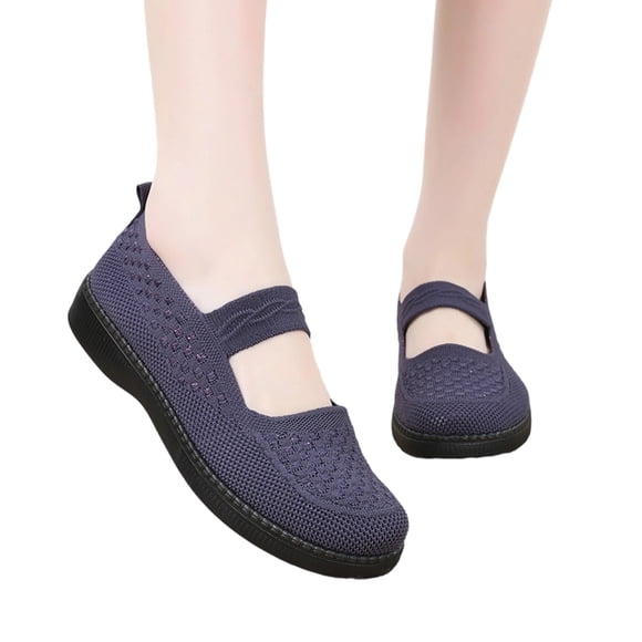 Arch Support Walking Shoes for Women, Women's Orthopedic Training Shoes Athletic Shoes Comfortable and Pain-Free, Shoes Breathable and Running Shoes Supportive Casual Shoes Athletic, Dark Purple 6