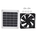 thumbnail image 1 of Extractor de aire con panel solar de 6 V y 10 W para exteriores, con carga USB, para invernaderos y gallineros, 1 of 15