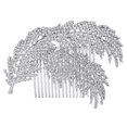 thumbnail image 1 of 1pc Peignes de Cheveux de Mariée Brillants Coiffe Décorative de Feuille Accessoires de Cheveux de Perle, 1 of 8