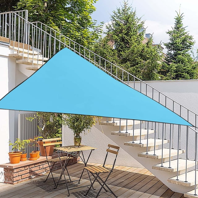 Meitianfacai Toile d'Ombrage Triangulaire - pour Jardin Piscine, Protection UV Toile d'Ombrage Extérieure Couverture Imperméable Rideau de Ciel