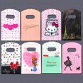 thumbnail image 2 of 50Pcs/Lot Multi Pattern Available Small Plastic Bag With Heart Handle Plastic Gift Bag Mini Jewelry Packaging Bag 9x15cm/13x21cm, 2 of 7