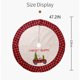 thumbnail image 4 of Wosthever de árbol de Navidad de 120cm de diámetro, delantal inferior de fiesta, alfombra redonda roja y bordada, decoración del hogar, cocina, Kits de decoración para fiestas Wosthever HA068027-00, 4 of 6
