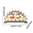 thumbnail image 2 of Toystoory Navidad Santa Claus Puente de Iluminado LED Estatuilla Adorno Interior Decoración de Navidad Lámpara artesanal con pilas Kits de decoración para fiestas unidad de papá noel Toystoory HA043232-02, 2 of 6