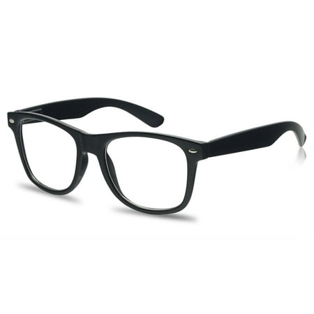Round Horned Rim Black Frame +1.50 Optical Reading Glasses - Unisex