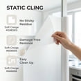 thumbnail image 3 of REGALWOVEN Frosted Window Privacy Film, Non Adhesive Static Cling Glass Stickers Sun Control Door Covering Decals for Home White 39.4 x 23.6 Inch, 3 of 7