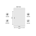 thumbnail image 4 of BLEWBO Luxurious Bath Sheet 70cm x 140cm, Quick-Dry, Super Soft Hotel Quality Towel White, Pack of 2, 4 of 5
