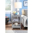 thumbnail image 5 of Mission End Table Gray with Shelves: Sturdy Square Side Table for Bedroom, 5 of 9