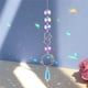 thumbnail image 3 of Adorno colgante de cristal con forma de campanilla de viento, atrapasol y prismas para porche, interior y exterior. C, 3 of 9