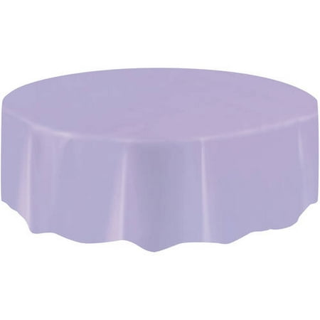 lavender plastic round tablecloth 1ct walmart 84in