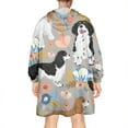 thumbnail image 2 of Cavalier King Charles Spaniel Dog and Flower Wearable Oversized Blanket,Wearable Blanket Hoodie for Adults,Cozy Hooded Blankets with Super Pockets,Super Warm Fuzzy Pullover for Women & Men, 2 of 6
