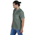thumbnail image 4 of Atasi Kurta Courte Col Mandarin Tee-Shirt Uni à Manches Courtes Henley avec Poche, 4 of 7