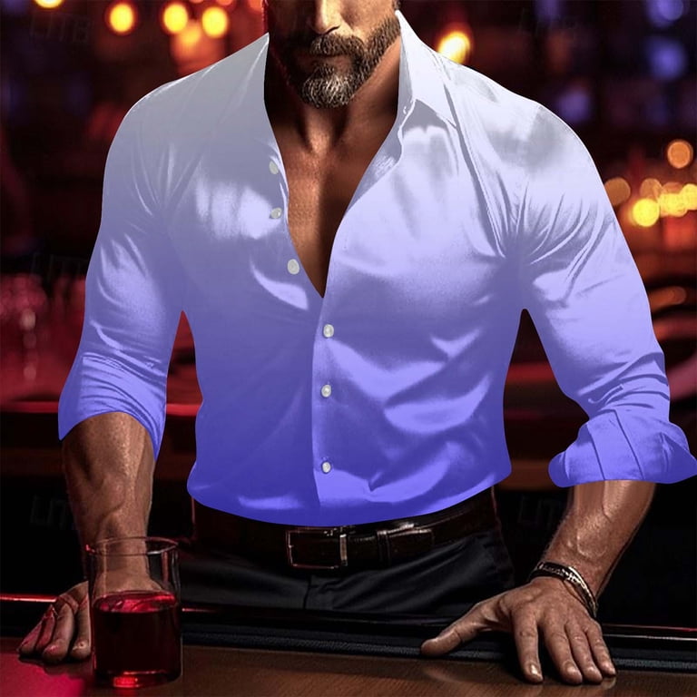 ombre dress shirt Amazon.com: OYOANGLE Men's Ombre Long Sleeve Dress Shirts Button Down Collared Work Shirt Top Business Formal Shirts Red X-Small : Clothing, Shoes & Jewelry
