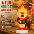 thumbnail image 4 of Heat Miser LED Lighted Blow Mold Tabletop Christmas Decor Festive Lighted Holiday Character Decoration for Entry Table, Bookshelf, Desk and Party Setup, 4 of 6