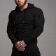 thumbnail image 1 of pstuiky Camisas para hombre de manga larga, Sudadera deportiva informal de rayas verticales de color liso con capucha y manga larga para hombre camisetas de hombre s, 1 of 6