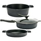 thumbnail image 1 of Juego de sartenes de aluminio fundido FlavorStone Gran Gourmet Set 6 accesorios, 1 of 6