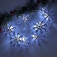 thumbnail image 2 of Cadena de luces LED blanca de copo de nieve YONGSHENG para árbol de Navidad 1.65 metros 10 luces, 2 of 2