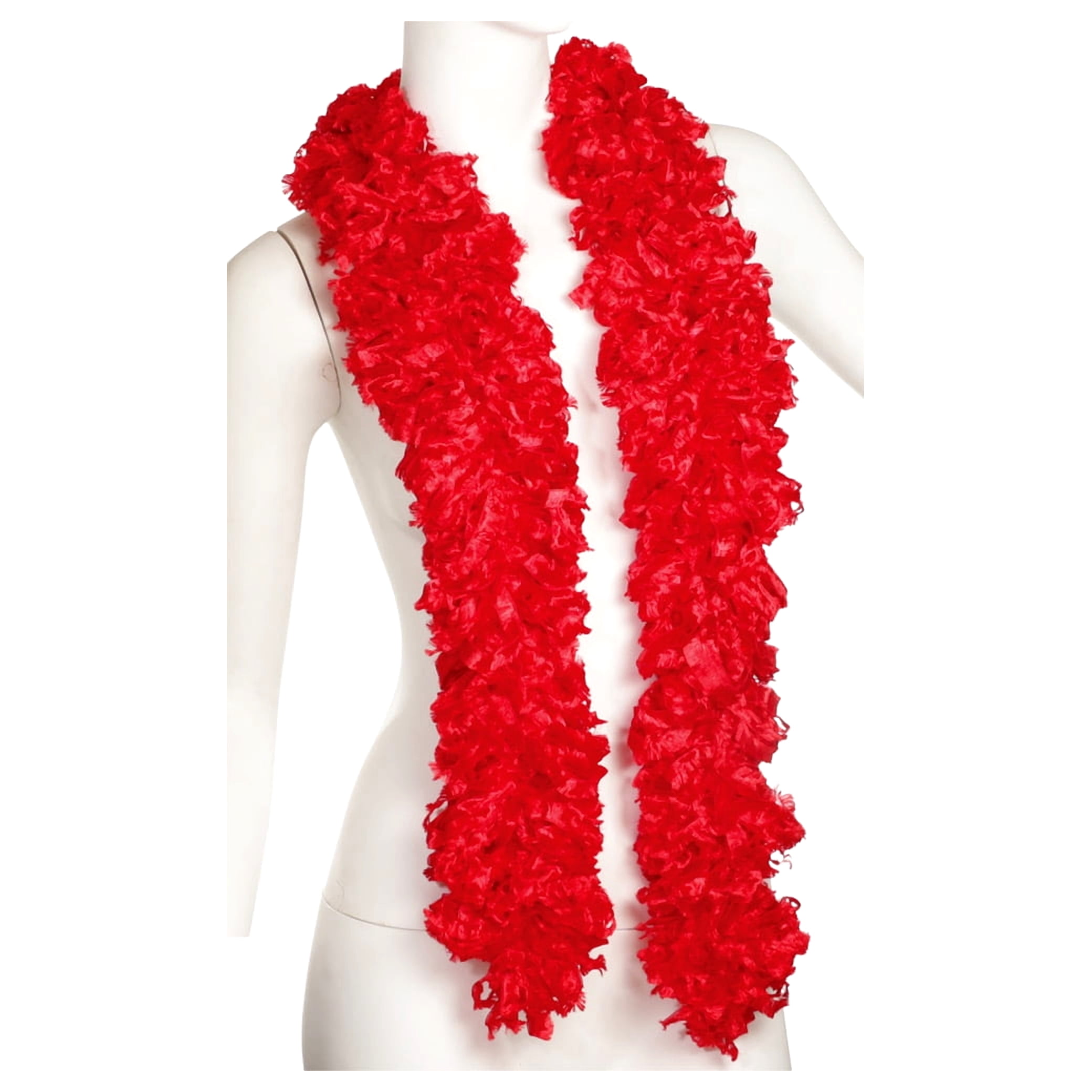 Red Boa Featherless Adult Halloween Accessory