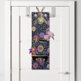 thumbnail image 2 of Floral Hanging Pocket Organizer, Hand Drawn Flowers and Leaves Botanical Garden Art, Printed Polyester Storage Bag with Pockets, 9" x 27", Multicolor, 2 of 2