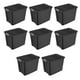 Sterilite 27 Gal Rugged Industrial Stackable Storage Tote with Lid, 8 Pack - image 1 of 9