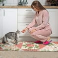 thumbnail image 3 of Pioneer Flower Floral Print Pattern Kitchen Rugs Sets Of 2,Anti Fatigue Kitchen Mat Rugs Non Slip Washable,Decorative Kitchen Floor Mats for Kitchen,Sink,Laundry,17"x30"+17"x47", 3 of 7