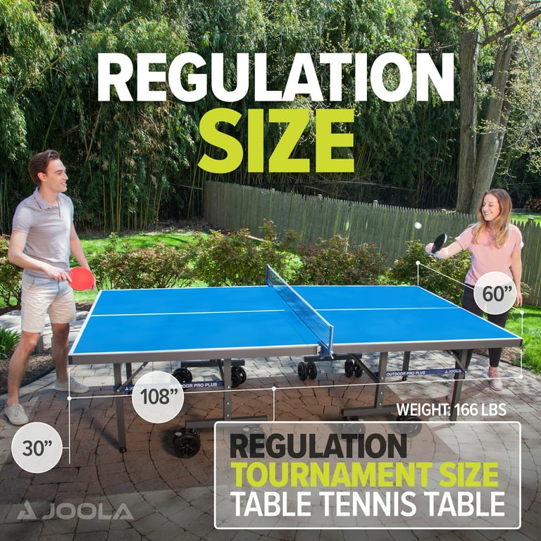 JOOLA Nova Plus All-Weather Table Tennis Table with Ping Pong Net