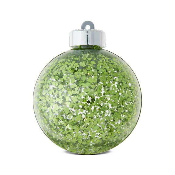Light-Up Green Plastic Christmas Ornament, 3.1", by Holiday Time