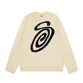 thumbnail image 1 of version Haut de Gamme de la Série de Lettres Stu S logo jacquard à Spirale Anti-Moustique Chandail Col Rond, 1 of 3
